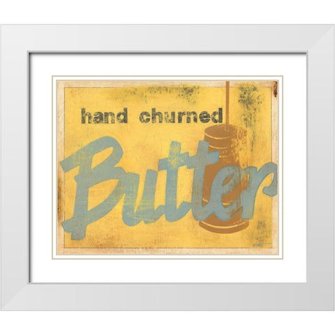 Butter White Modern Wood Framed Art Print with Double Matting by Wyatt Jr., Norman