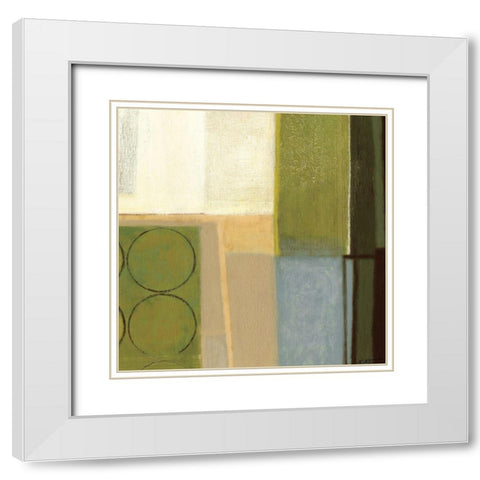 Earth Day I White Modern Wood Framed Art Print with Double Matting by Wyatt Jr., Norman