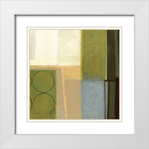 Earth Day I White Modern Wood Framed Art Print with Double Matting by Wyatt Jr., Norman