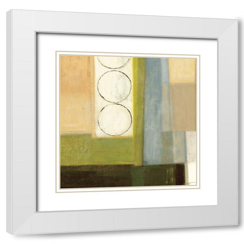 Earth Day II White Modern Wood Framed Art Print with Double Matting by Wyatt Jr., Norman