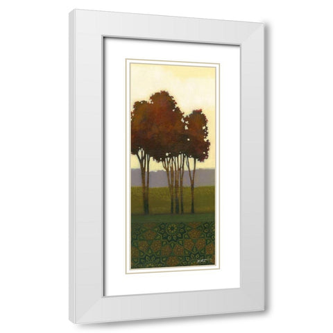 Dreamers Grove III White Modern Wood Framed Art Print with Double Matting by Wyatt Jr., Norman