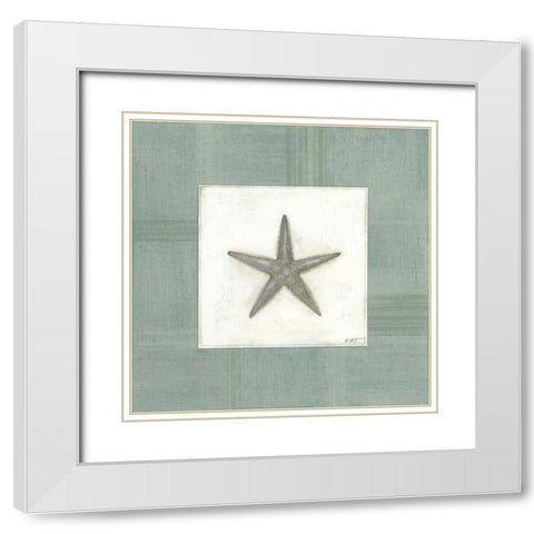 Sea Breeze III White Modern Wood Framed Art Print with Double Matting by Wyatt Jr., Norman