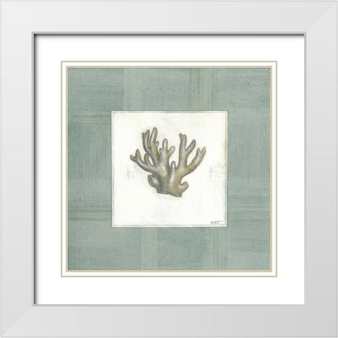 Sea Breeze IV White Modern Wood Framed Art Print with Double Matting by Wyatt Jr., Norman