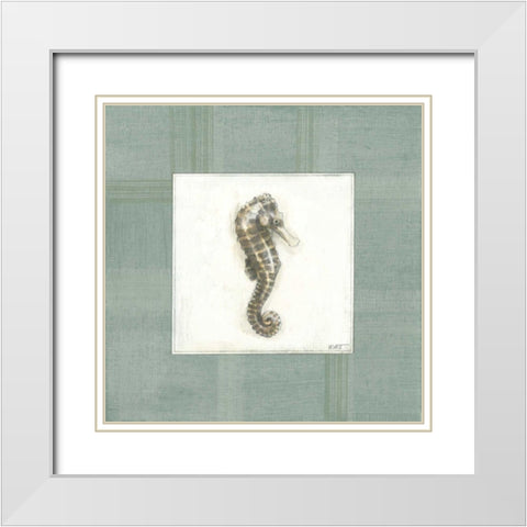 Sea Breeze V White Modern Wood Framed Art Print with Double Matting by Wyatt Jr., Norman