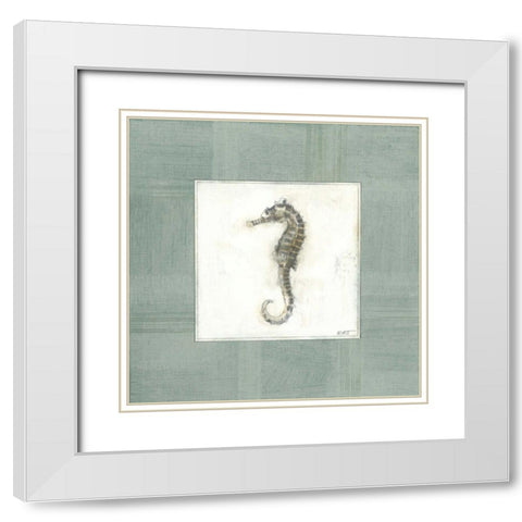 Sea Breeze VI White Modern Wood Framed Art Print with Double Matting by Wyatt Jr., Norman
