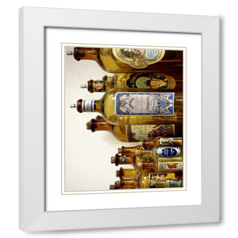 French Perfume Bottles III White Modern Wood Framed Art Print with Double Matting by Gray, Madelaine