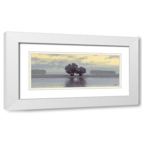 Lake Amethyst I White Modern Wood Framed Art Print with Double Matting by Wyatt Jr., Norman