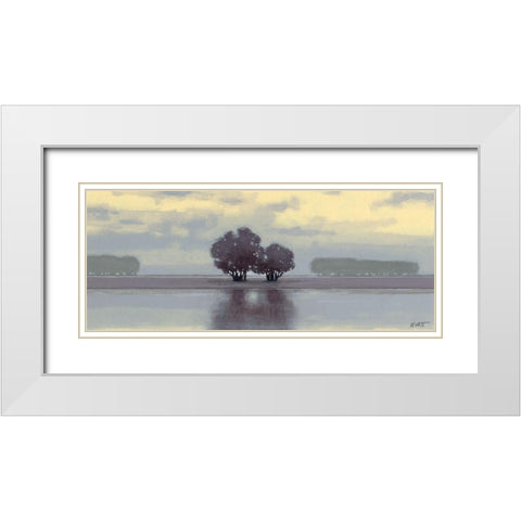 Lake Amethyst I White Modern Wood Framed Art Print with Double Matting by Wyatt Jr., Norman