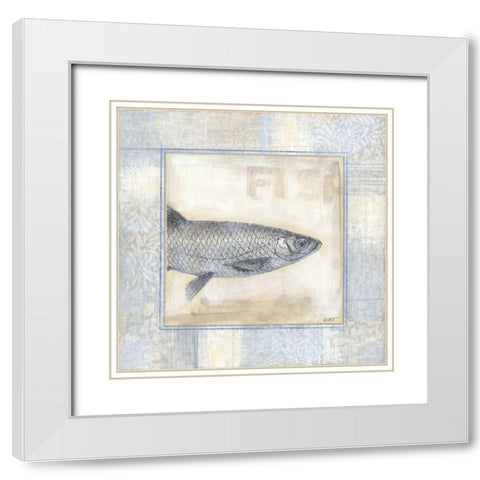 Driftwood Memories I White Modern Wood Framed Art Print with Double Matting by Wyatt Jr., Norman