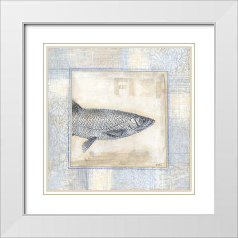 Driftwood Memories I White Modern Wood Framed Art Print with Double Matting by Wyatt Jr., Norman