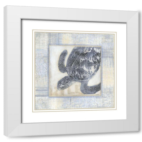 Driftwood Memories III White Modern Wood Framed Art Print with Double Matting by Wyatt Jr., Norman