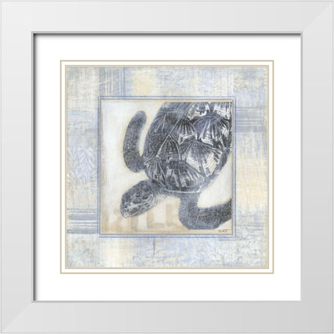 Driftwood Memories III White Modern Wood Framed Art Print with Double Matting by Wyatt Jr., Norman