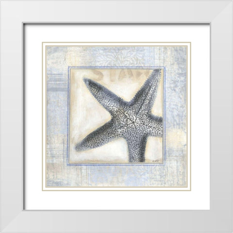 Driftwood Memories IV White Modern Wood Framed Art Print with Double Matting by Wyatt Jr., Norman