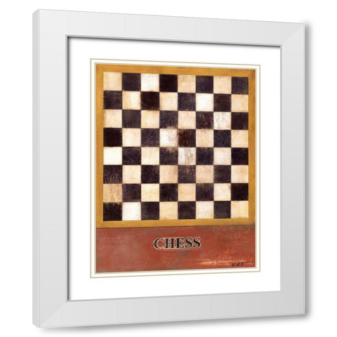 Chess  White Modern Wood Framed Art Print with Double Matting by Wyatt Jr., Norman
