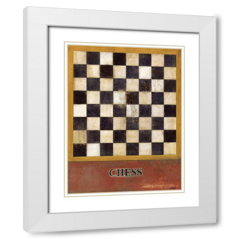 Chess White Modern Wood Framed Art Print with Double Matting by Wyatt Jr., Norman
