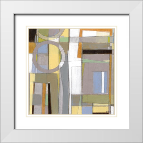 Visionary I White Modern Wood Framed Art Print with Double Matting by Wyatt Jr., Norman