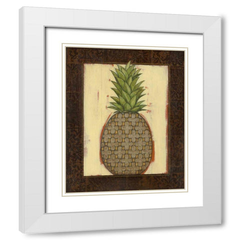 Metallic Quadrofoil I White Modern Wood Framed Art Print with Double Matting by Wyatt Jr., Norman