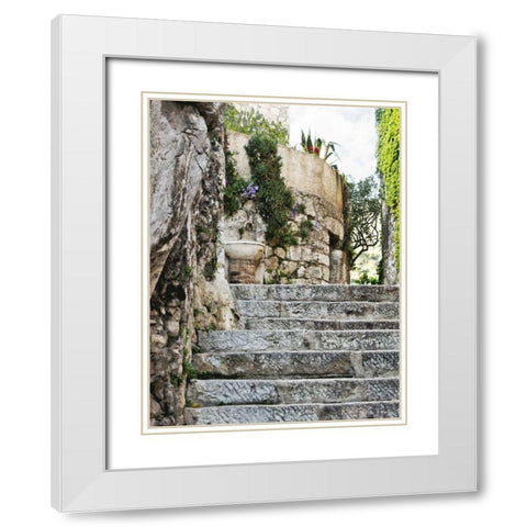 Cobbled Walkway III White Modern Wood Framed Art Print with Double Matting by Perry, Rachel