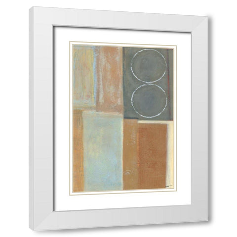 Nickel and Earth II White Modern Wood Framed Art Print with Double Matting by Wyatt Jr., Norman