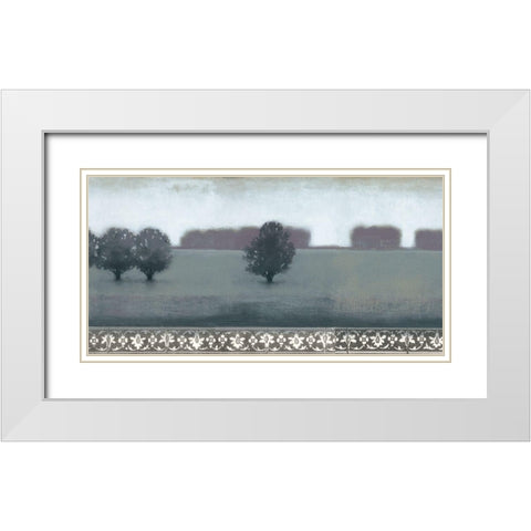 Smoky Dawn II White Modern Wood Framed Art Print with Double Matting by Wyatt Jr., Norman
