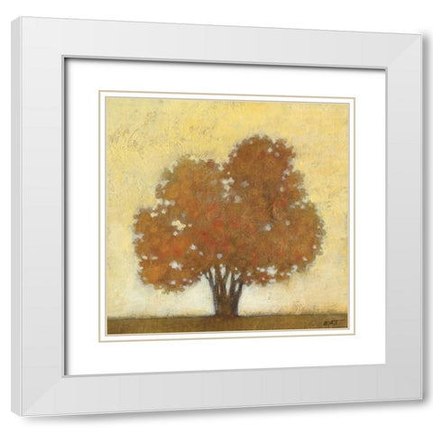 Autumn Morning White Modern Wood Framed Art Print with Double Matting by Wyatt Jr., Norman