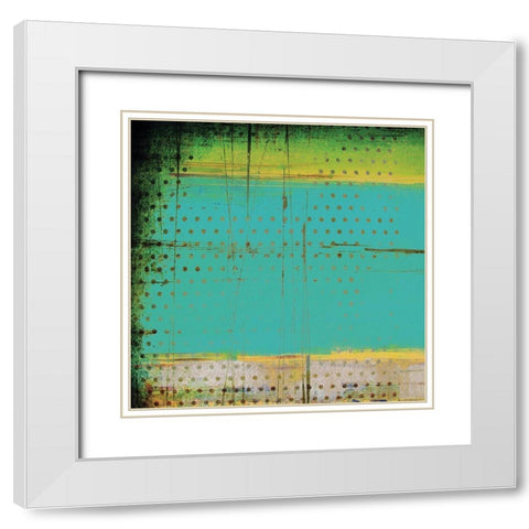 Corrugated I White Modern Wood Framed Art Print with Double Matting by Mountain, Ricki