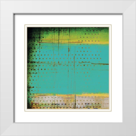 Corrugated I White Modern Wood Framed Art Print with Double Matting by Mountain, Ricki