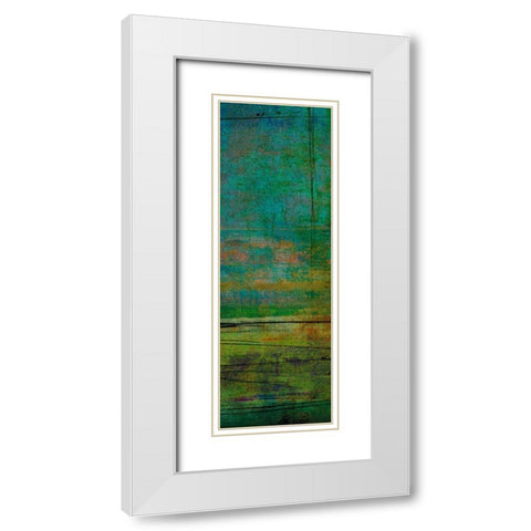Sea Floor II White Modern Wood Framed Art Print with Double Matting by Mountain, Ricki
