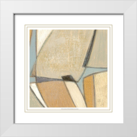 Structured Abstract II White Modern Wood Framed Art Print with Double Matting by Wyatt Jr., Norman