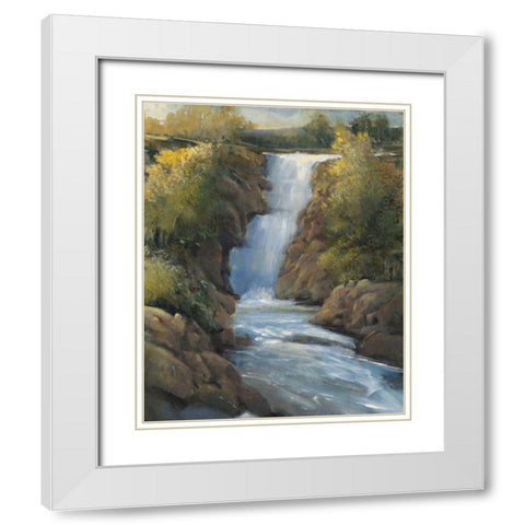 Snow Melt II White Modern Wood Framed Art Print with Double Matting by OToole, Tim