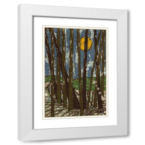 Longwood  White Modern Wood Framed Art Print with Double Matting by Davis, Andrea
