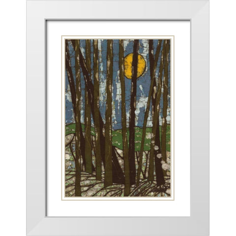 Longwood  White Modern Wood Framed Art Print with Double Matting by Davis, Andrea