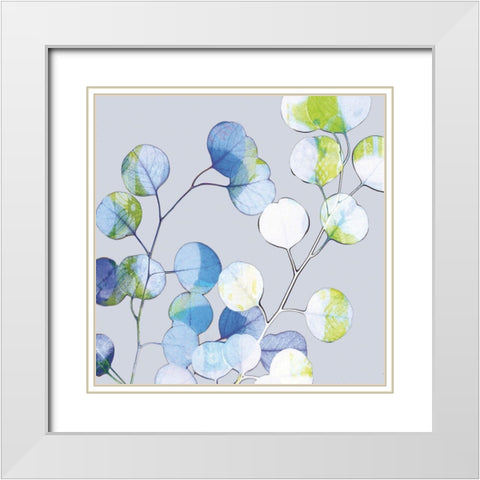 Modern Branch II White Modern Wood Framed Art Print with Double Matting by Mountain, Ricki