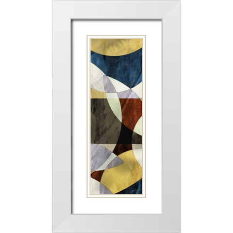 Elliptic Path II White Modern Wood Framed Art Print with Double Matting by Burghardt, James