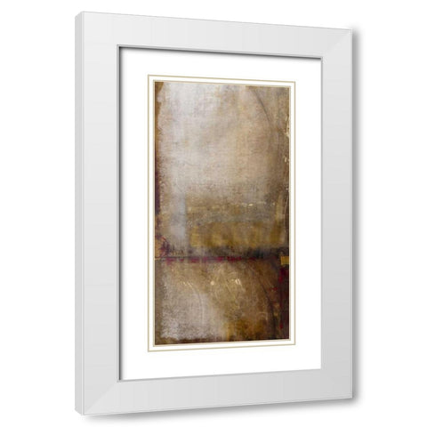 Steel White Modern Wood Framed Art Print with Double Matting by OToole, Tim