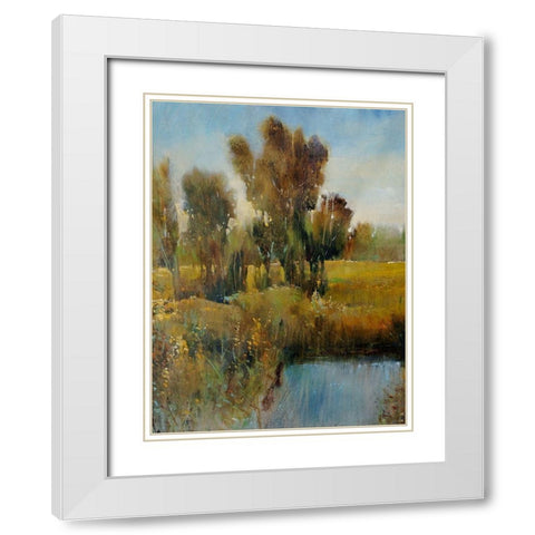 Sunkissed Field I White Modern Wood Framed Art Print with Double Matting by OToole, Tim