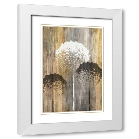 Rustic Garden I White Modern Wood Framed Art Print with Double Matting by Burghardt, James