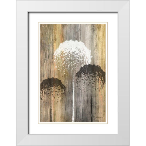 Rustic Garden I White Modern Wood Framed Art Print with Double Matting by Burghardt, James