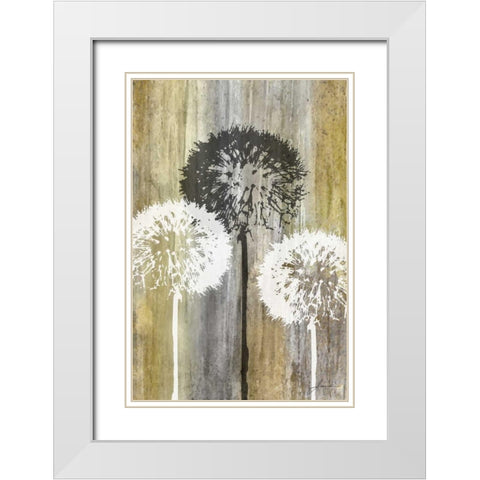 Rustic Garden II White Modern Wood Framed Art Print with Double Matting by Burghardt, James