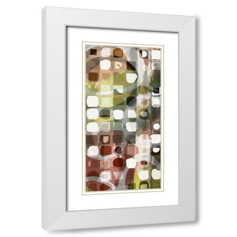 Mirror Ball I White Modern Wood Framed Art Print with Double Matting by Burghardt, James