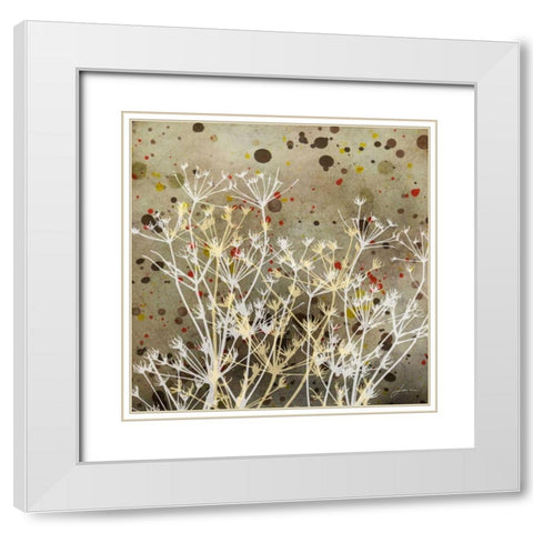 Weeds I White Modern Wood Framed Art Print with Double Matting by Burghardt, James