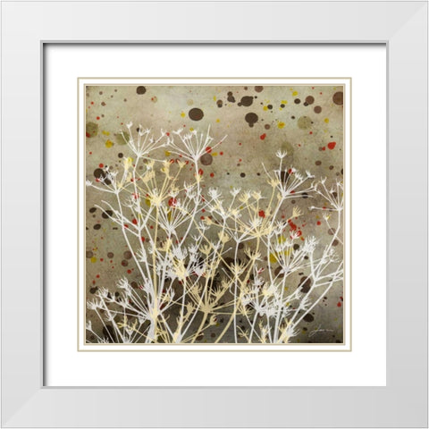 Weeds I White Modern Wood Framed Art Print with Double Matting by Burghardt, James