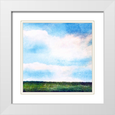 Bright Field III White Modern Wood Framed Art Print with Double Matting by Blixt, Ingrid