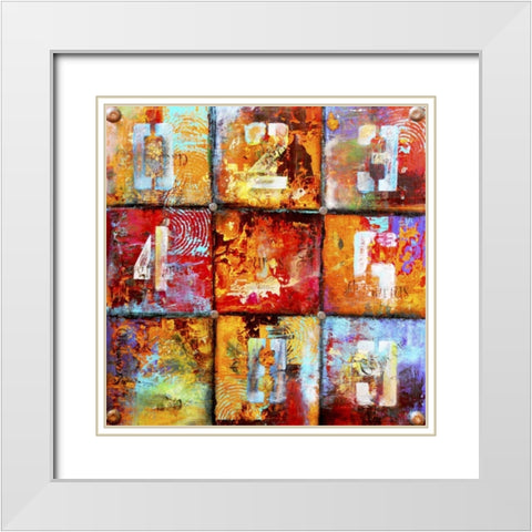 The Ninth Block White Modern Wood Framed Art Print with Double Matting by Ashley, Erin