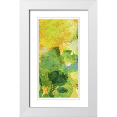 Teal and Silhouettes I White Modern Wood Framed Art Print with Double Matting by Mountain, Ricki