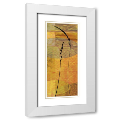 Sunset Duet II White Modern Wood Framed Art Print with Double Matting by Burghardt, James