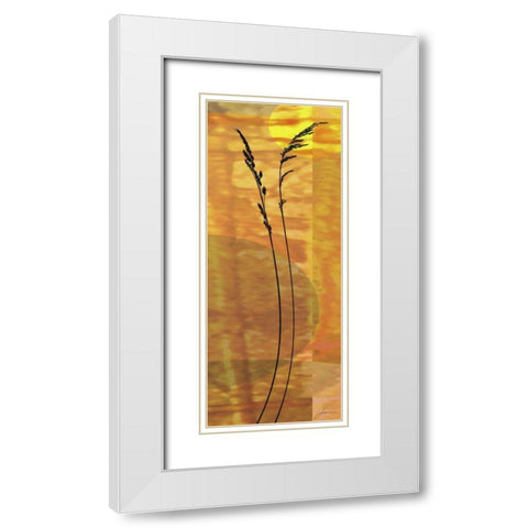 Sunset Duet IV White Modern Wood Framed Art Print with Double Matting by Burghardt, James