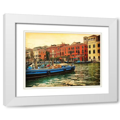 Venice in Light III White Modern Wood Framed Art Print with Double Matting by Head, Danny