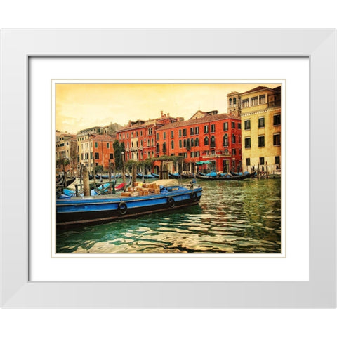 Venice in Light III White Modern Wood Framed Art Print with Double Matting by Head, Danny