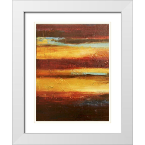 Gypsy Nights I White Modern Wood Framed Art Print with Double Matting by Ashley, Erin